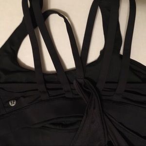 Lululemon Black Bra Tank Size 8